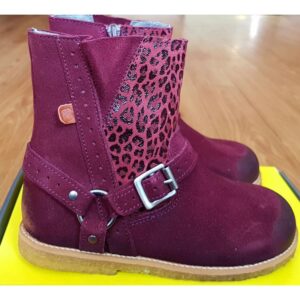 Bo-Bell Bright Children's Biker Boot - Burgundy