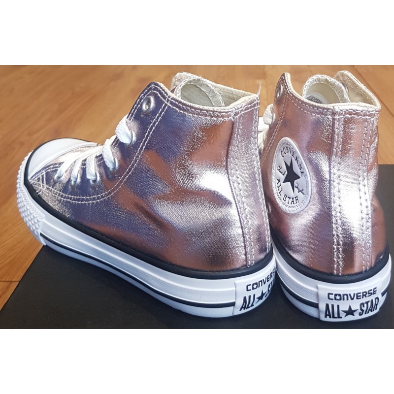 Converse All Star Hi - Rose Gold Metallic - Image 2