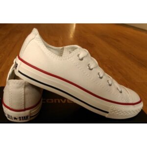 Kids Converse All Star Lo Junior, White