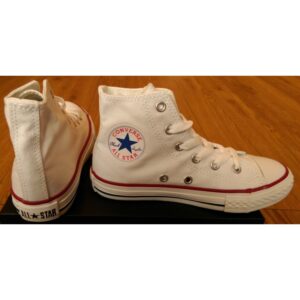 Kids Converse All Star Hi Junior, White