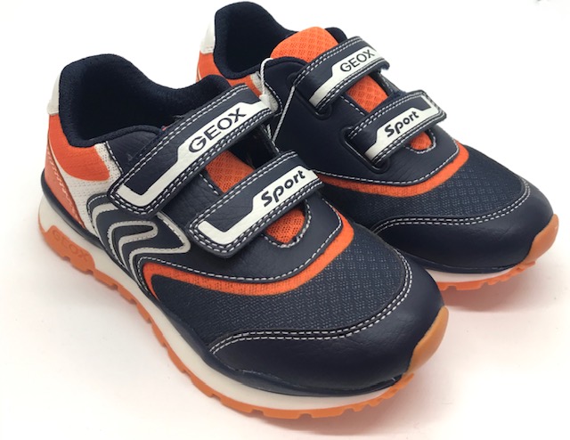 Geox Pavel Trainer - J9215A Navy/Orange - Image 3