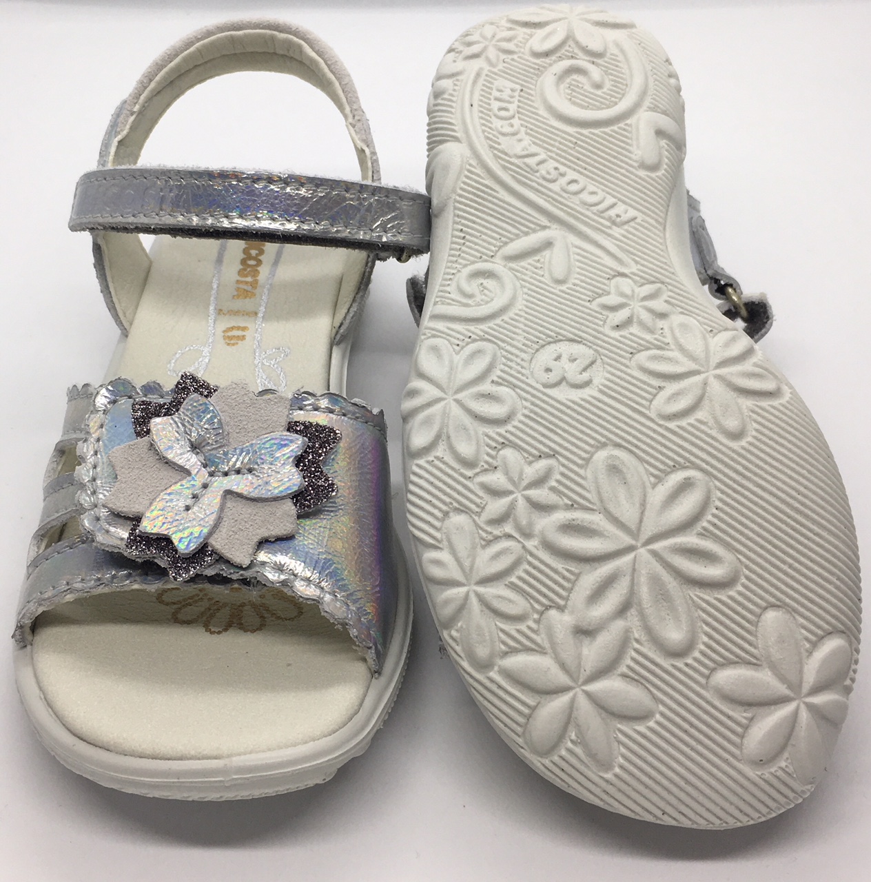 Ricosta Gundi Girls Sandal - Silver - Image 3