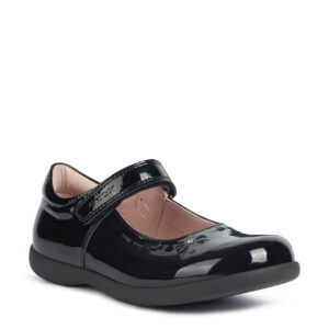 Geox Naimara Patent Girls School Shoe - J16FHA