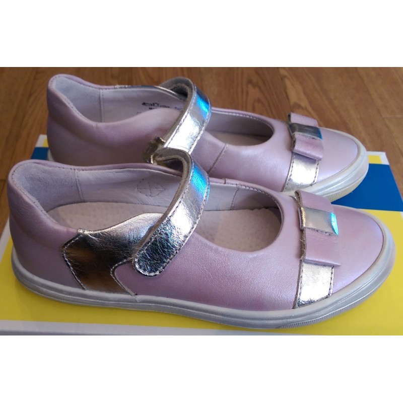 Girls Richter Shoe 0313 - Pink/Silver - Image 2