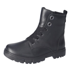 Ricosta Suri Girls Black Leather Waterproof Ankle Boot