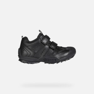 Geox Savage - Boys Black School Shoe
