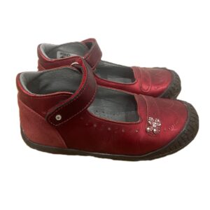 Babybotte Sohane red patent leather girls shoe