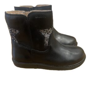 Geox Hynde Girls Black Boot - B262FB